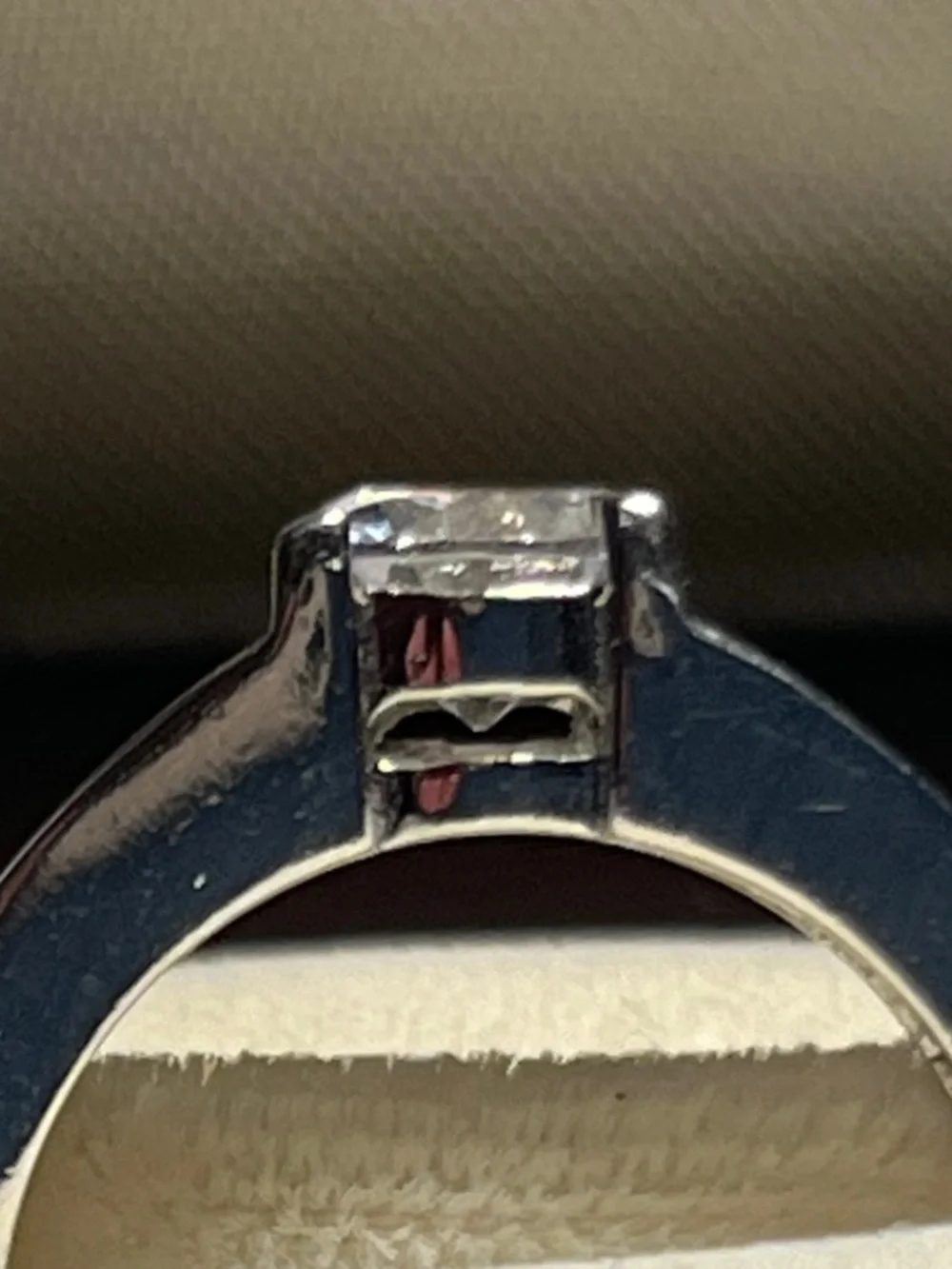 Vintage Cathedral-Style Cubic Zirconia Sterling Silver 925 Mounted Ring | Size 9